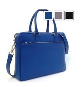 Grace - Portadocumenti slim donna in pelle - 39.5 &times; 29 &times; 6.5 cm - Colori: Blu Royal, Nero, Taupe. Foto prodotto
